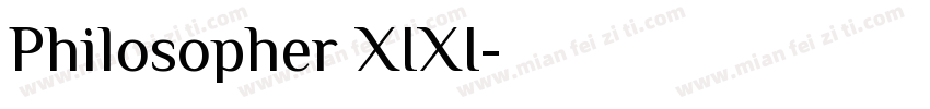 Philosopher XIXI字体转换
